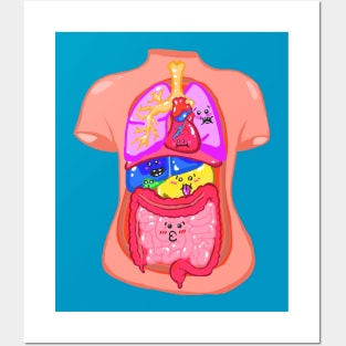 Anatomy Cavity with Cute Little Faces! Posters and Art